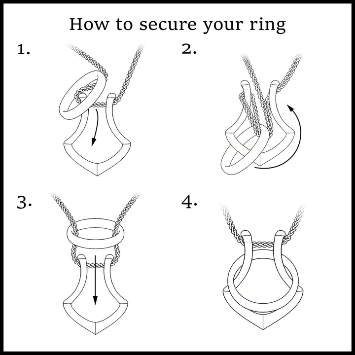 Silver Ring Holder Pendant