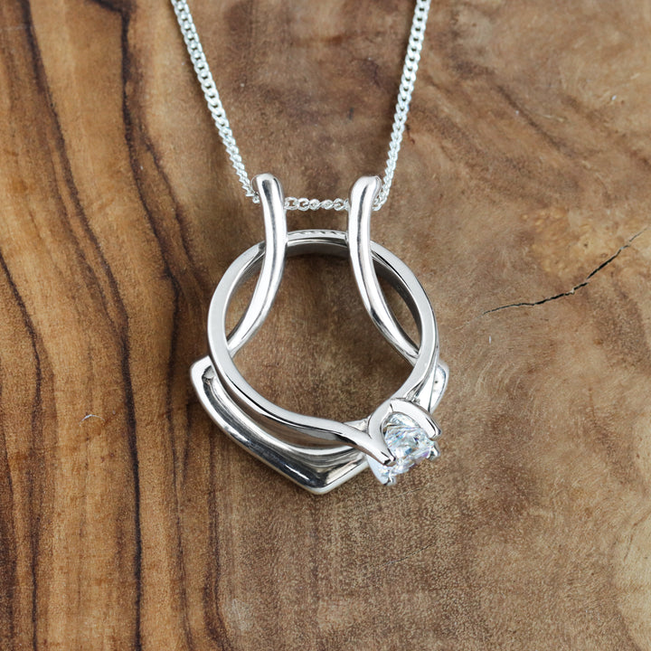 Silver Ring Holder Pendant