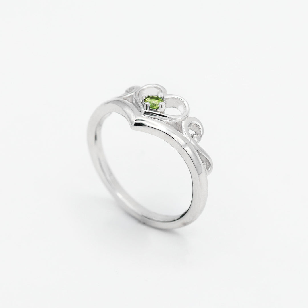 Silver Tiara Chevron Ring