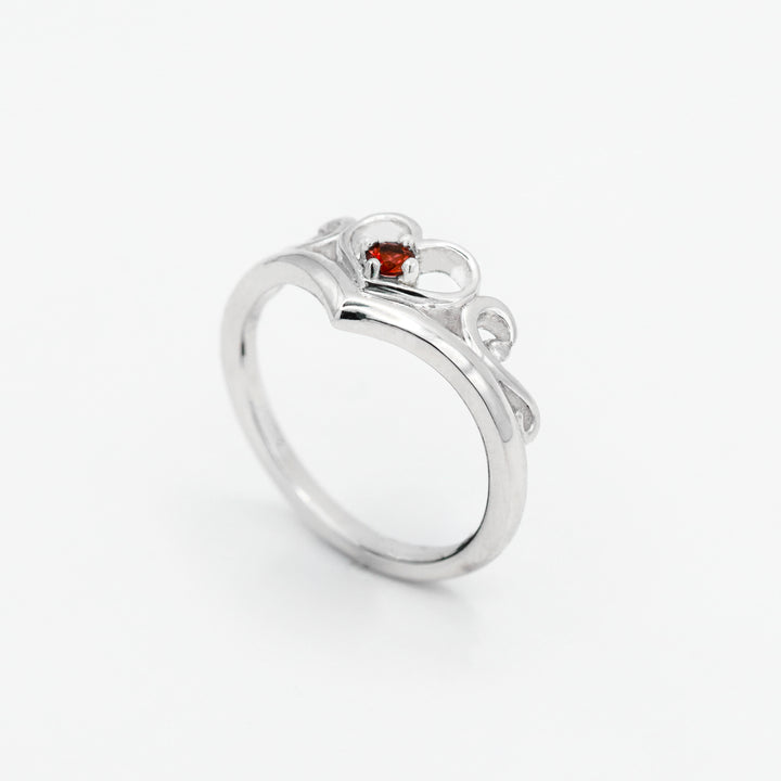 Silver Tiara Chevron Ring