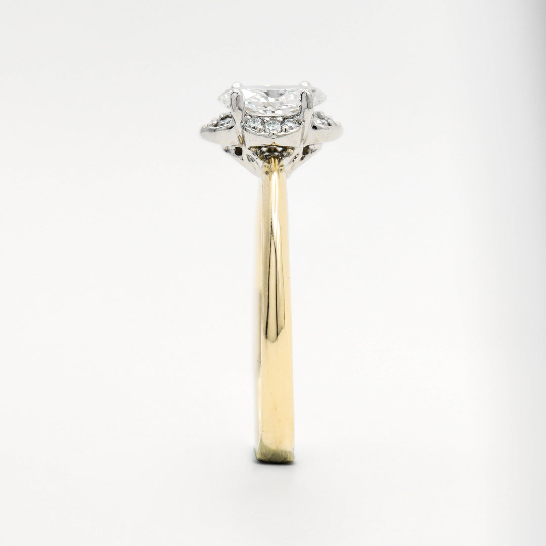 Wildflower 0.50ct Oval Engagement Ring